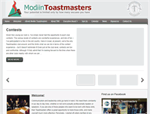 Tablet Screenshot of modiintoastmasters.info